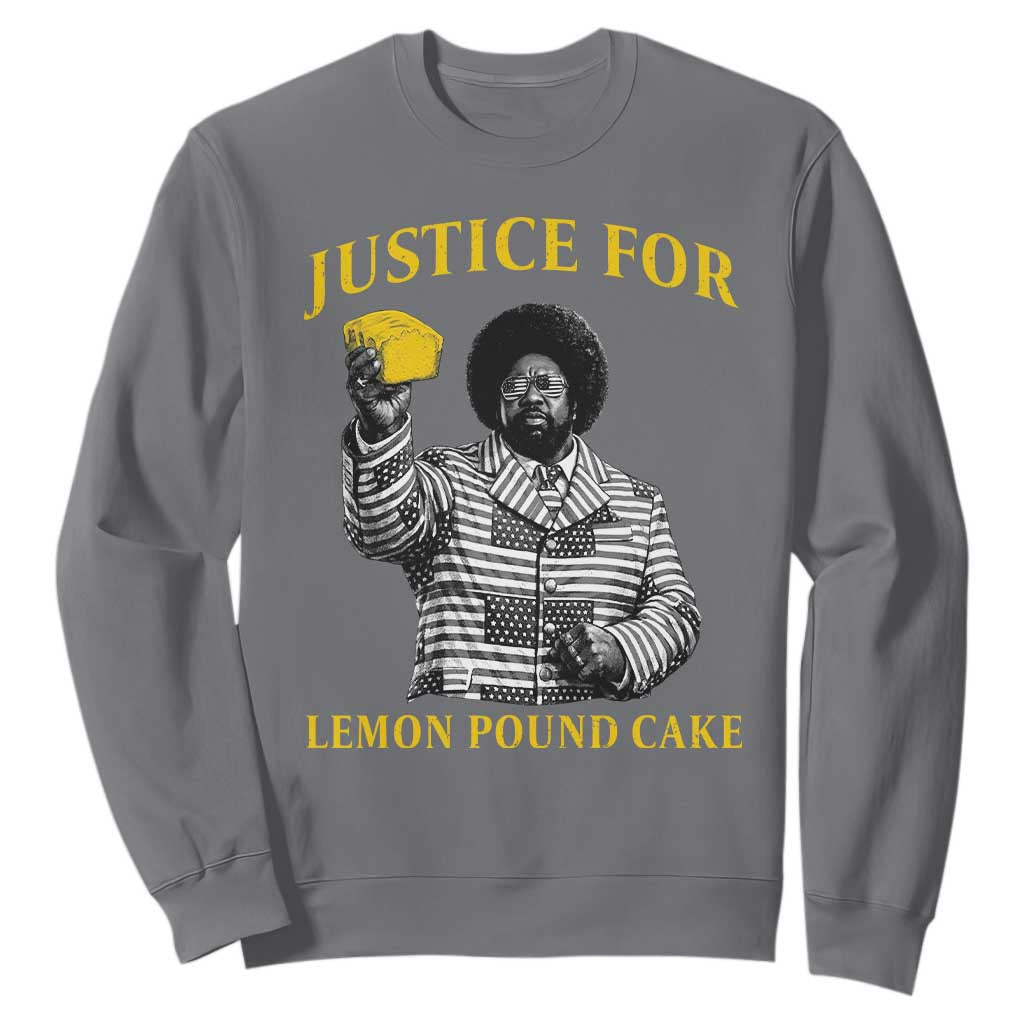 Justice For Lemon Pound Cake Sweatshirt Vintage Rap Free Speech TS14 Charcoal Print Your Wear