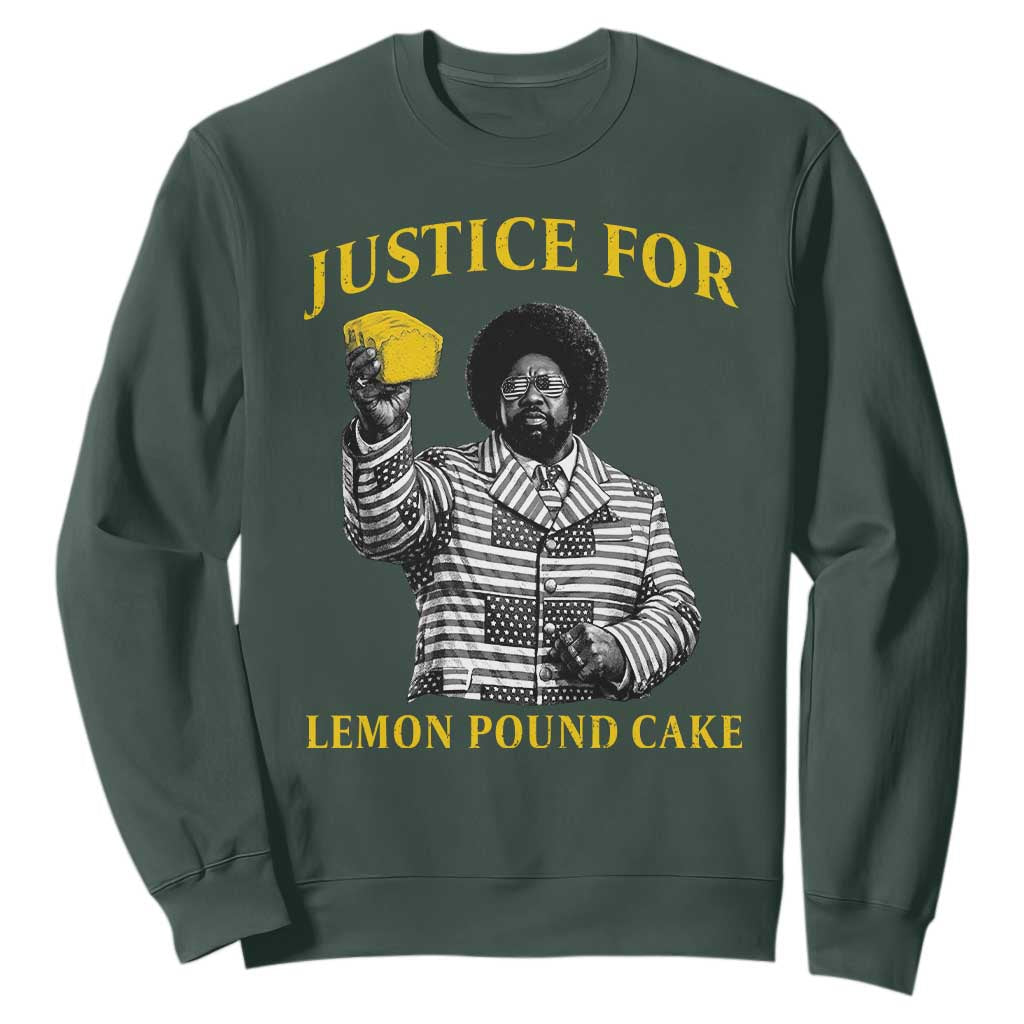 Justice For Lemon Pound Cake Sweatshirt Vintage Rap Free Speech TS14 Dark Forest Green Print Your Wear