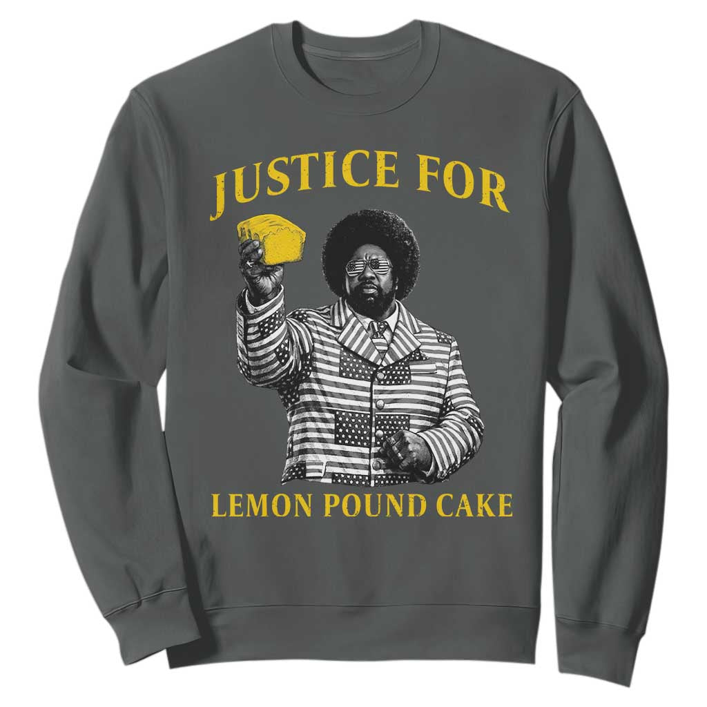 Justice For Lemon Pound Cake Sweatshirt Vintage Rap Free Speech TS14 Dark Heather Print Your Wear