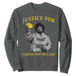 Justice For Lemon Pound Cake Sweatshirt Vintage Rap Free Speech TS14 Dark Heather Print Your Wear