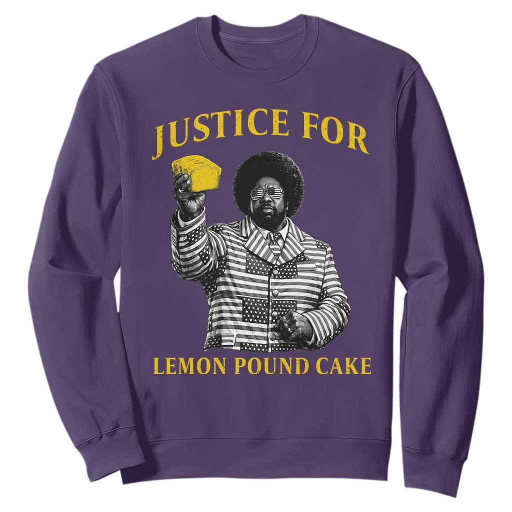Justice For Lemon Pound Cake Sweatshirt Vintage Rap Free Speech TS14 Purple Print Your Wear