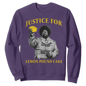 Justice For Lemon Pound Cake Sweatshirt Vintage Rap Free Speech TS14 Purple Print Your Wear