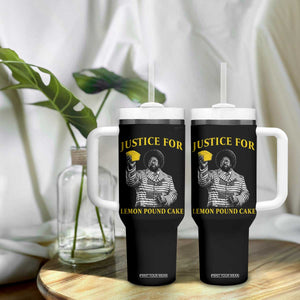 Justice For Lemon Pound Cake Tumbler With Handle Vintage Rap Free Speech TS14 Print Your Wear