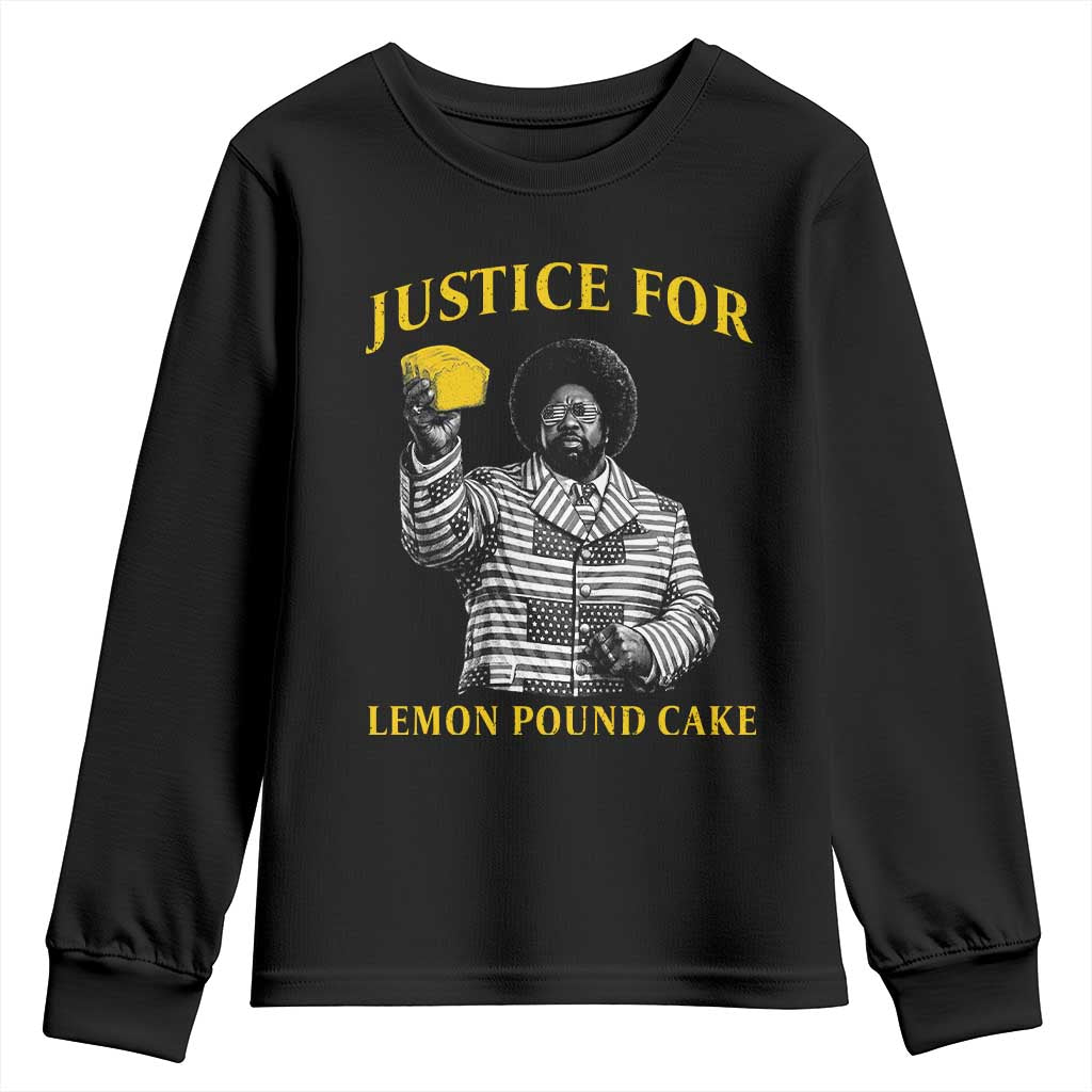 Justice For Lemon Pound Cake Youth Sweatshirt Vintage Rap Free Speech TS14 Black Print Your Wear