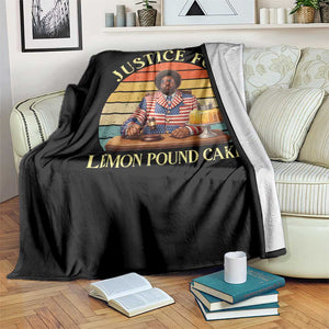 Justice For Lemon Pound Cake Throw Blanket Retro Rap Free Speech TS14 Print Your Wear
