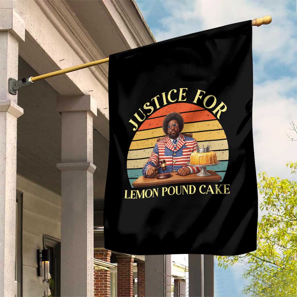 Justice For Lemon Pound Cake Garden Flag Retro Rap Free Speech TS14 Print Your Wear