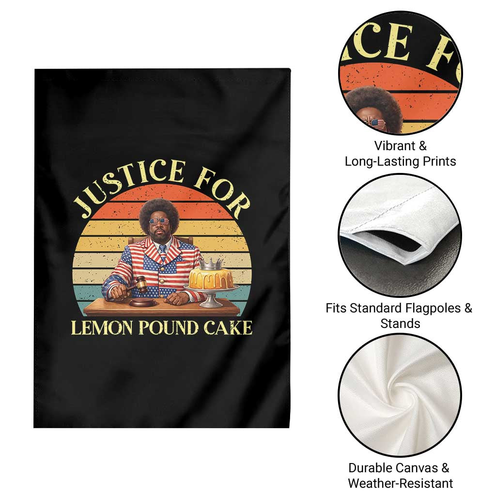 Justice For Lemon Pound Cake Garden Flag Retro Rap Free Speech TS14 Print Your Wear
