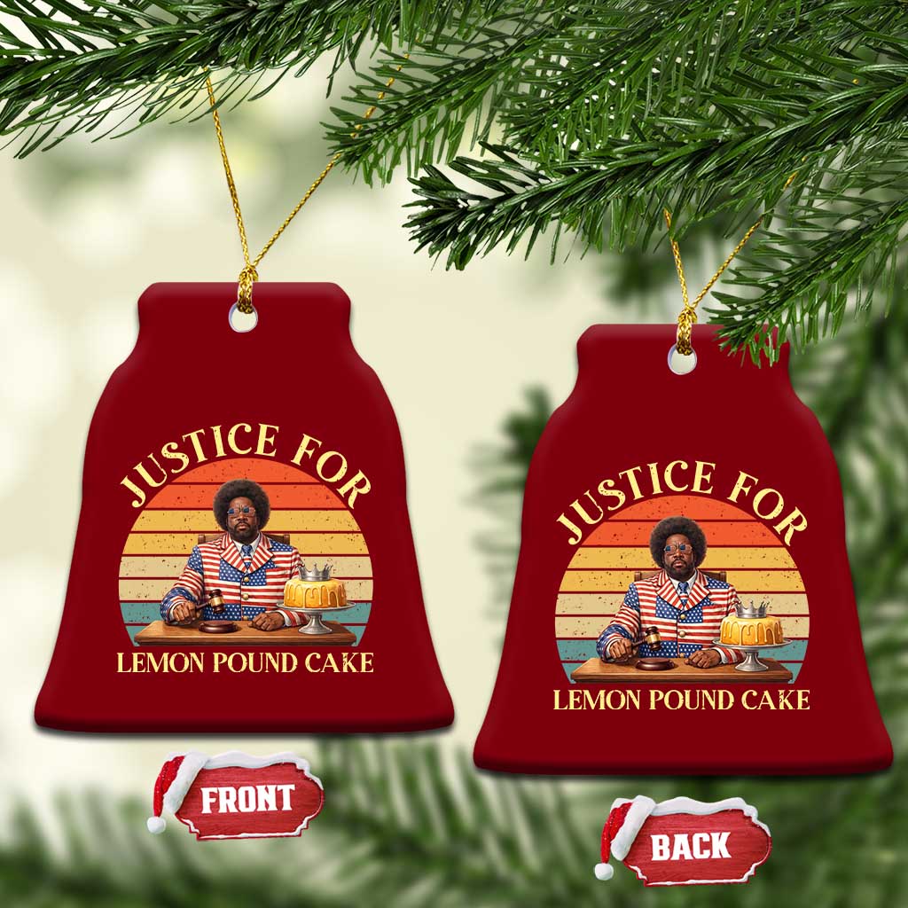 Justice For Lemon Pound Cake Ceramic Ornament Retro Rap Free Speech TS14 Print Your Wear