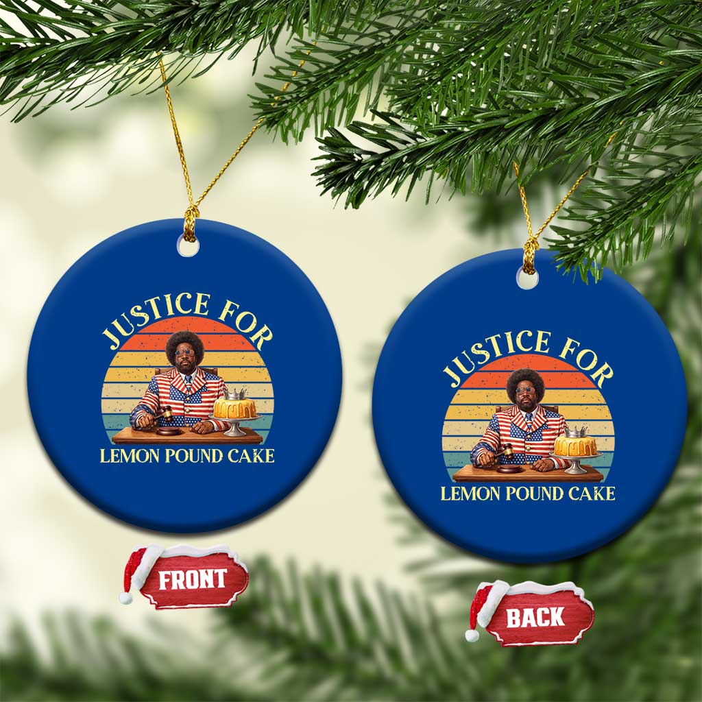 Justice For Lemon Pound Cake Ceramic Ornament Retro Rap Free Speech TS14 1pc Blue Print Your Wear