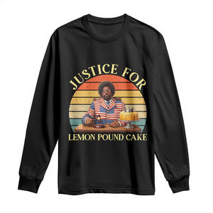 Justice For Lemon Pound Cake Long Sleeve Shirt Retro Rap Free Speech TS14 Black Print Your Wear