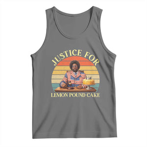 Justice For Lemon Pound Cake Tank Top Retro Rap Free Speech TS14 Black Heather Print Your Wear