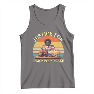 Justice For Lemon Pound Cake Tank Top Retro Rap Free Speech TS14 Deep Heather Print Your Wear