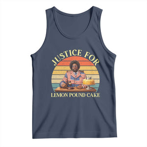 Justice For Lemon Pound Cake Tank Top Retro Rap Free Speech TS14 Navy Print Your Wear