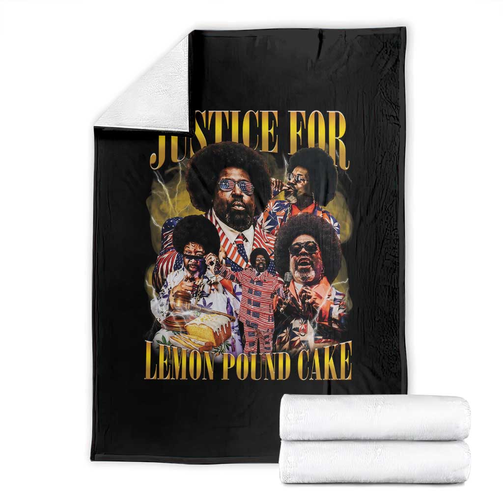 Justice For Lemon Pound Cake Bootleg Graphic Throw Blanket Retro Rap Free Speech TS14 Black Print Your Wear