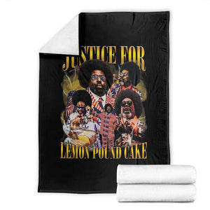 Justice For Lemon Pound Cake Bootleg Graphic Throw Blanket Retro Rap Free Speech TS14 Black Print Your Wear