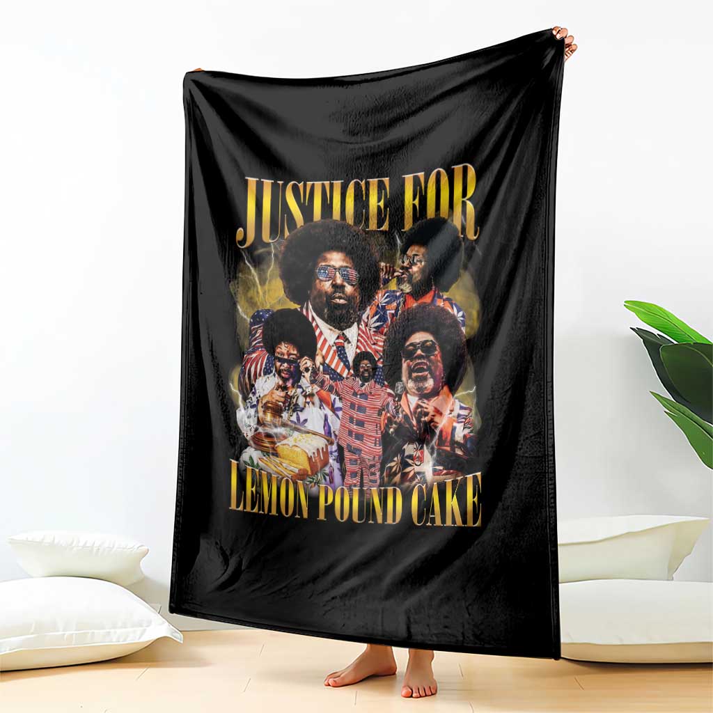 Justice For Lemon Pound Cake Bootleg Graphic Throw Blanket Retro Rap Free Speech TS14 Print Your Wear