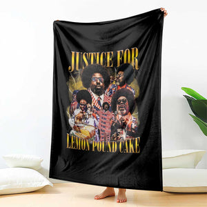 Justice For Lemon Pound Cake Bootleg Graphic Throw Blanket Retro Rap Free Speech TS14 Print Your Wear
