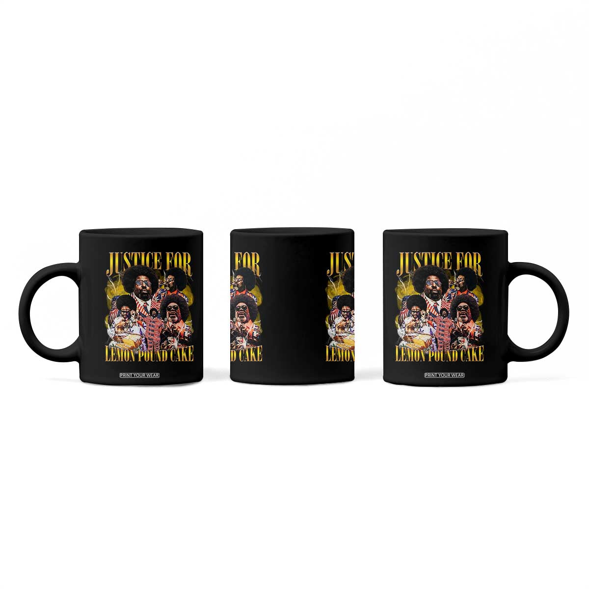 Justice For Lemon Pound Cake Bootleg Graphic Coffee Mug Retro Rap Free Speech TS14 Print Your Wear