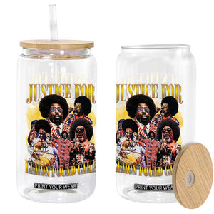 Justice For Lemon Pound Cake Bootleg Graphic Glass Can Retro Rap Free Speech TS14 Print Your Wear