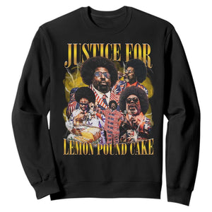 Justice For Lemon Pound Cake Bootleg Graphic Sweatshirt Retro Rap Free Speech TS14 Black Print Your Wear