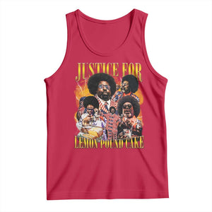 Justice For Lemon Pound Cake Bootleg Graphic Tank Top Retro Rap Free Speech TS14 Red Print Your Wear