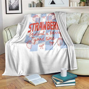 Strawberry Festival Throw Blanket 1968 A Berry Good Time Summer TS14 Print Your Wear