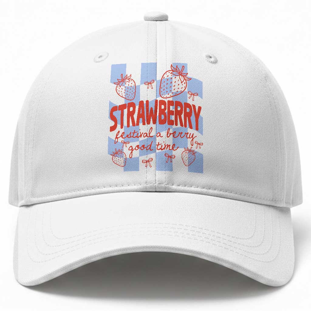 Strawberry Festival Baseball Cap 1968 A Berry Good Time Summer TS14 Print Your Wear