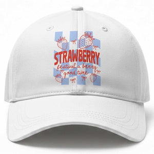 Strawberry Festival Baseball Cap 1968 A Berry Good Time Summer TS14 Print Your Wear