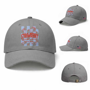 Strawberry Festival Baseball Cap 1968 A Berry Good Time Summer TS14 Baseball Cap Universal Fit Sport Gray Print Your Wear