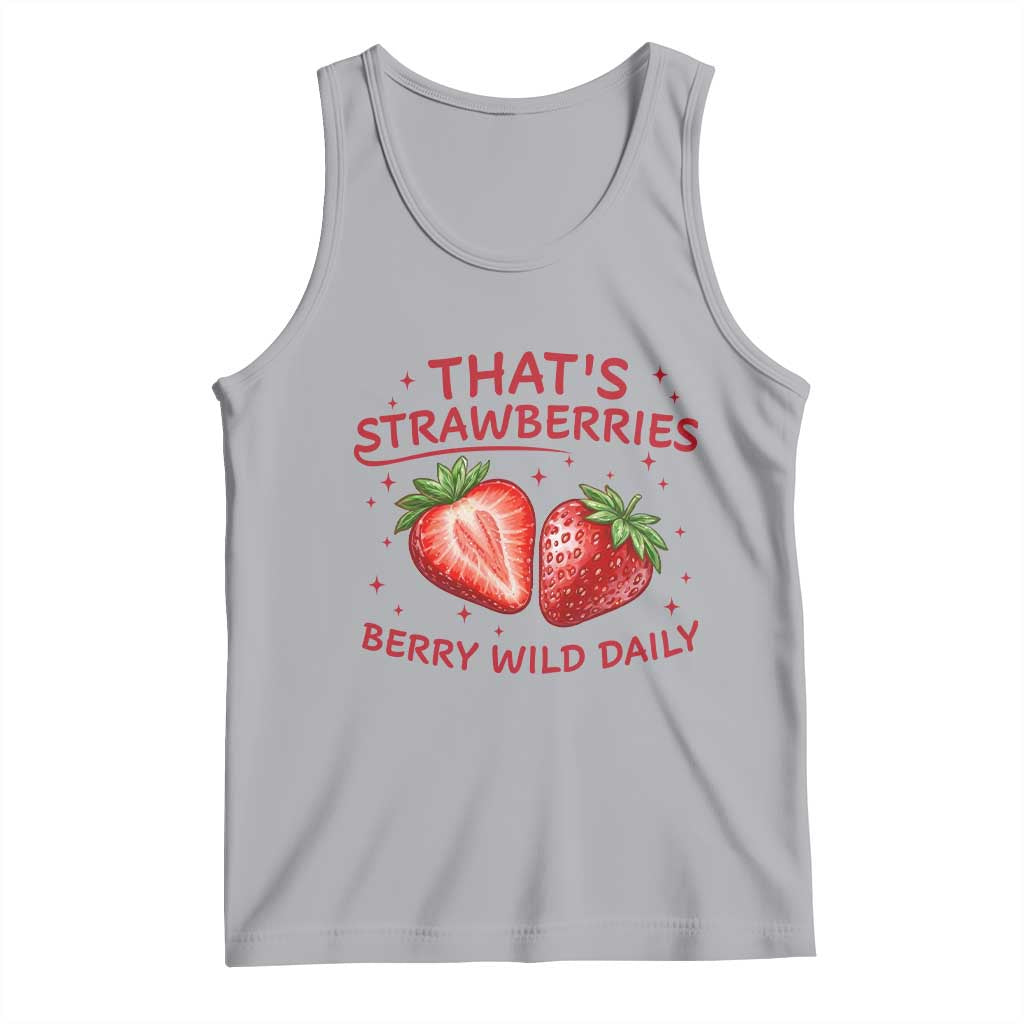 That’s Strawberries Tank Top Summer Fruit Festival TS14 Athletic Heather Print Your Wear