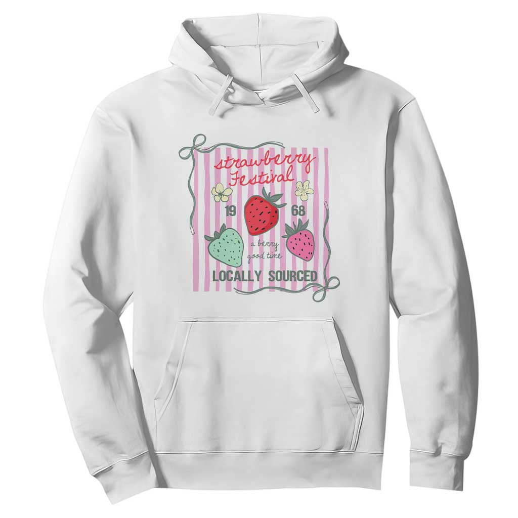 Strawberry Festival Hoodie Summer Fruit Vibes TS14 White Print Your Wear