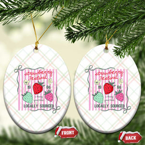Strawberry Festival Ceramic Ornament Summer Fruit Vibes TS14 Print Your Wear