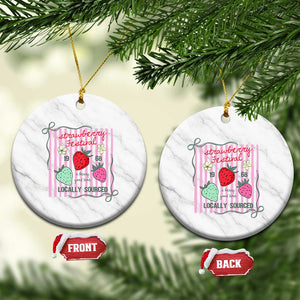 Strawberry Festival Ceramic Ornament Summer Fruit Vibes TS14 1pc White Marble Print Your Wear