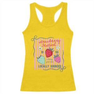 Strawberry Festival Racerback Tank Top Summer Fruit Vibes TS14 Daisy Print Your Wear