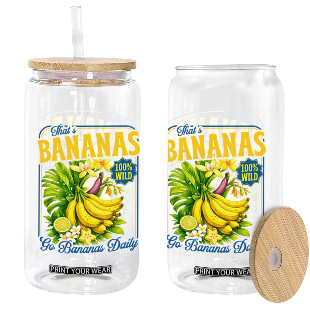 That's Bananas Glass Can Funny Banana Summer Fruit Food Pun TS14 Print Your Wear