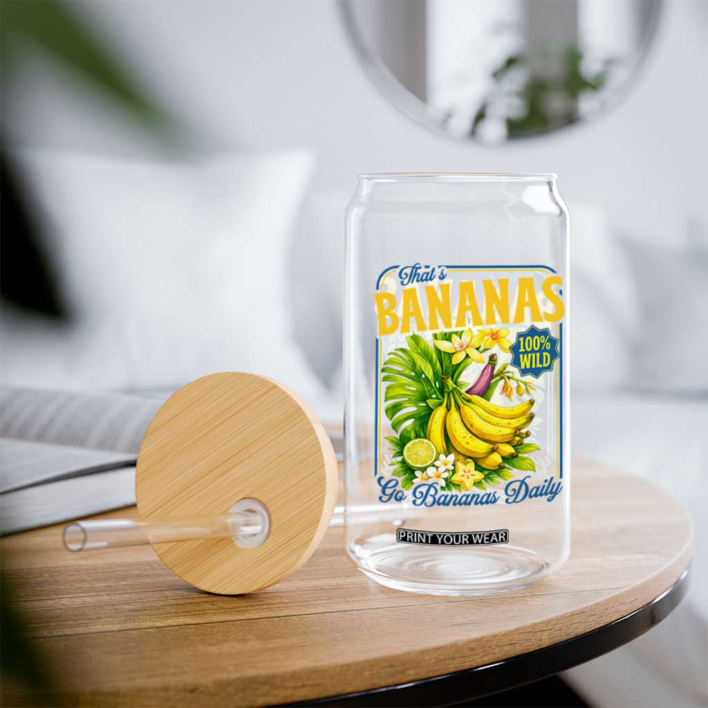 That's Bananas Glass Can Funny Banana Summer Fruit Food Pun TS14 Print Your Wear
