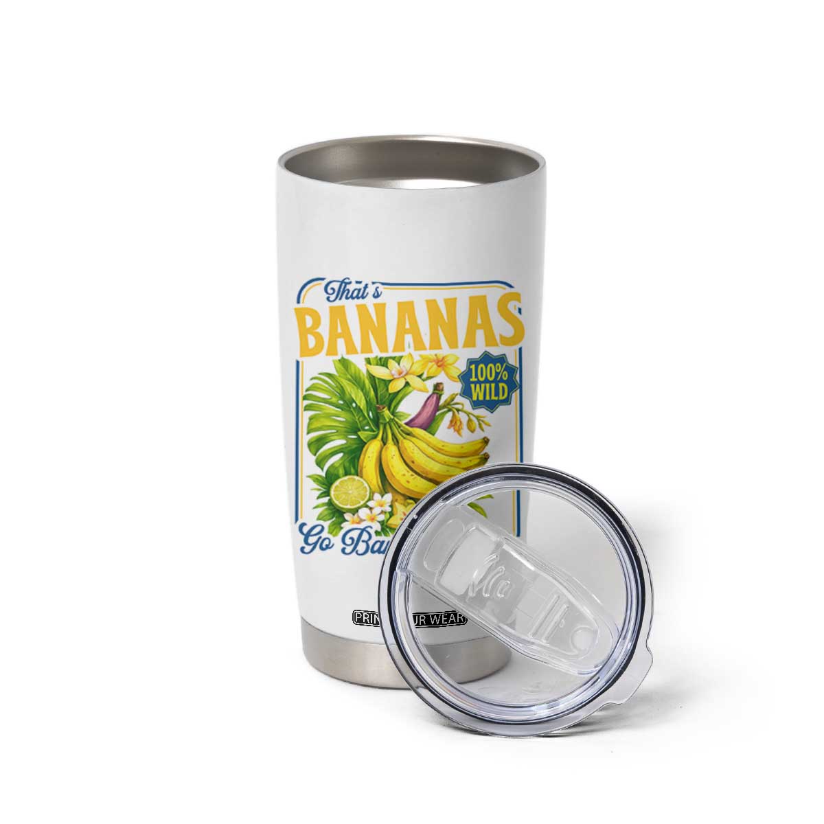 That's Bananas Tumbler Cup Funny Banana Summer Fruit Food Pun TS14 Print Your Wear
