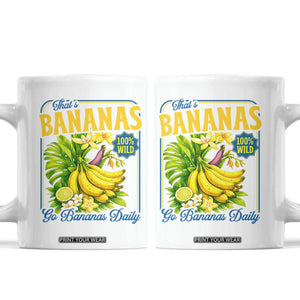 That's Bananas Coffee Mug Funny Banana Summer Fruit Food Pun TS14 White Print Your Wear