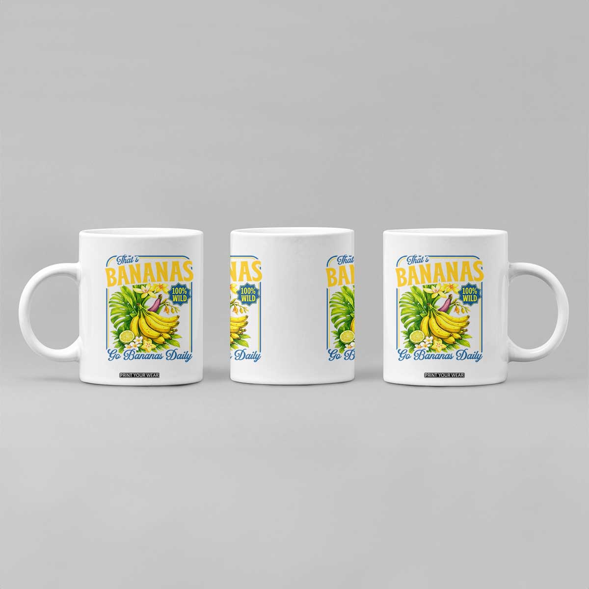 That's Bananas Coffee Mug Funny Banana Summer Fruit Food Pun TS14 Print Your Wear