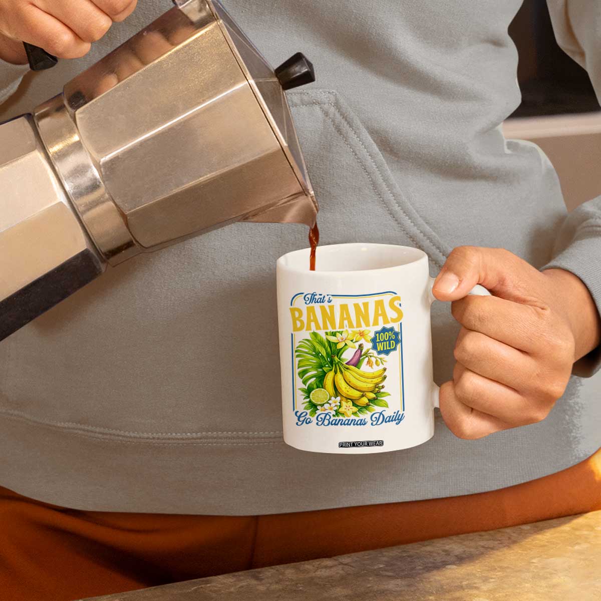That's Bananas Coffee Mug Funny Banana Summer Fruit Food Pun TS14 Print Your Wear