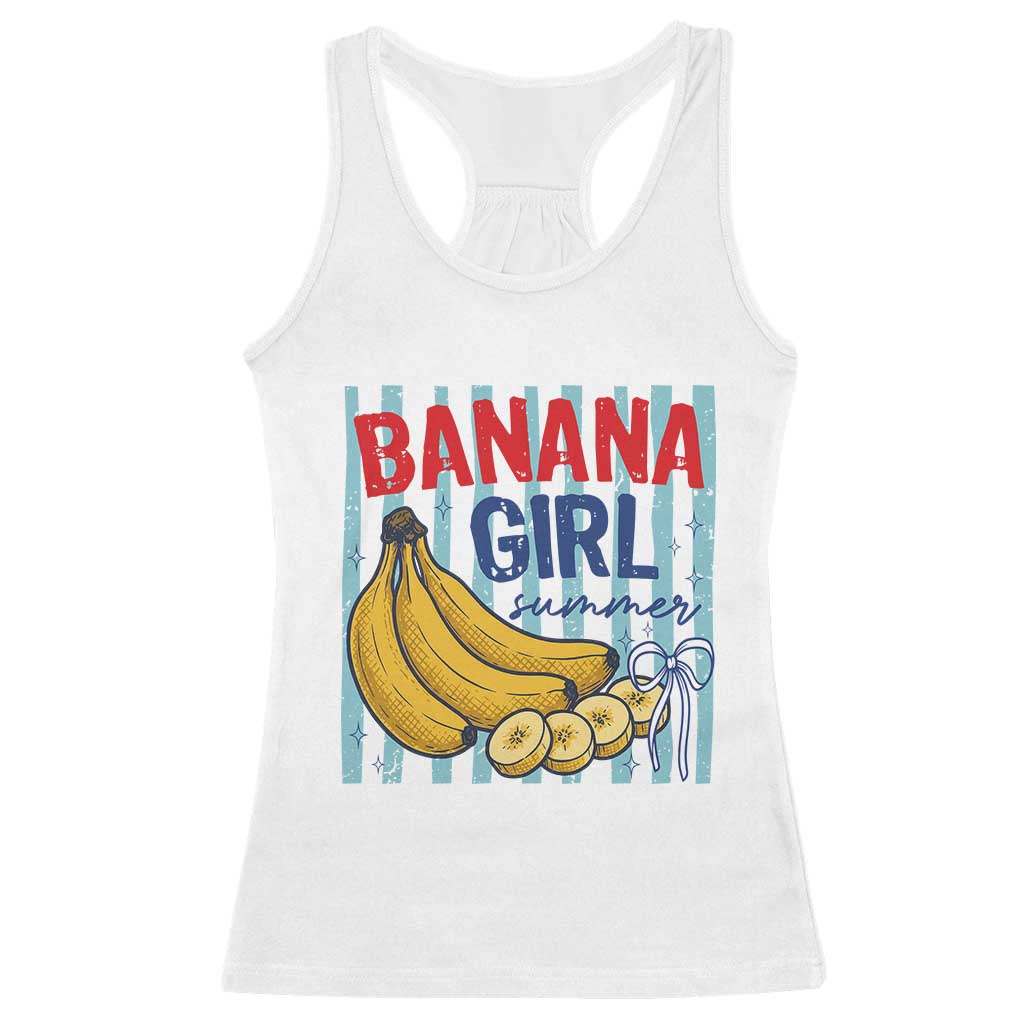 Banana Girl Summer Racerback Tank Top Summer Fruit Beach Vacation TS14 White Print Your Wear