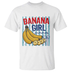 Banana Girl Summer T Shirt Summer Fruit Beach Vacation TS14 White Print Your Wear