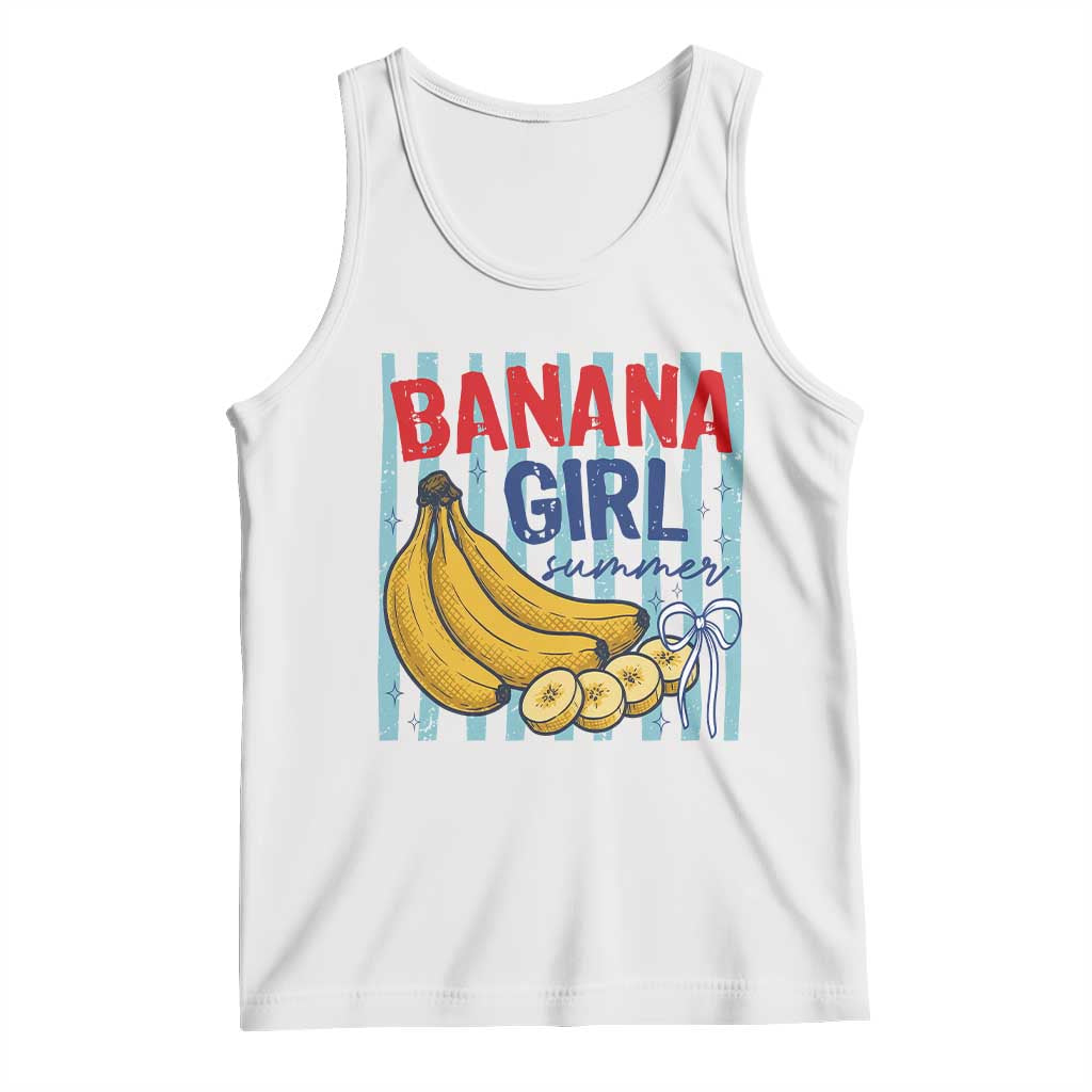 Banana Girl Summer Tank Top Summer Fruit Beach Vacation TS14 White Print Your Wear