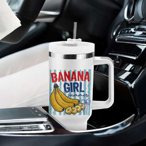 Banana Girl Summer Tumbler With Handle Summer Fruit Beach Vacation TS14 Print Your Wear