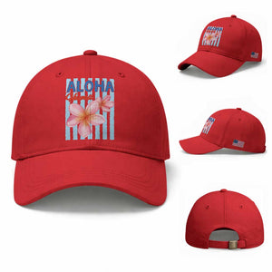 Aloha Hawaii Baseball Cap Hibiscus Flower Tropical Beach Vacation TS14 Baseball Cap Universal Fit Red Print Your Wear