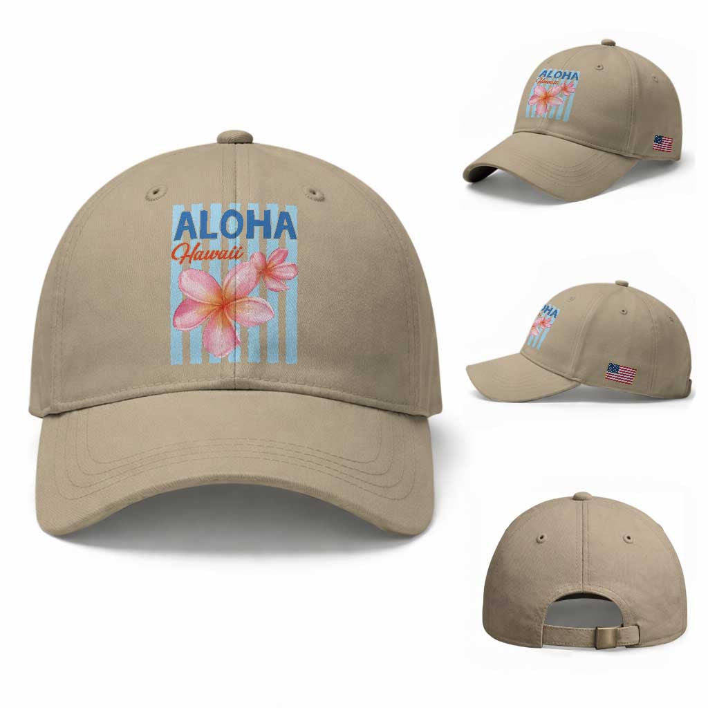 Aloha Hawaii Baseball Cap Hibiscus Flower Tropical Beach Vacation TS14 Baseball Cap Universal Fit Khaki Print Your Wear