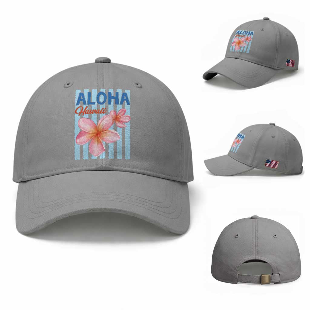 Aloha Hawaii Baseball Cap Hibiscus Flower Tropical Beach Vacation TS14 Baseball Cap Universal Fit Sport Gray Print Your Wear