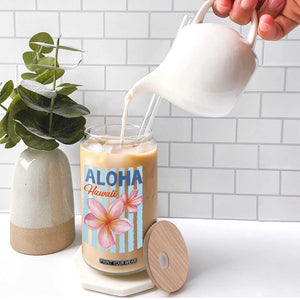 Aloha Hawaii Glass Can Hibiscus Flower Tropical Beach Vacation TS14 Print Your Wear