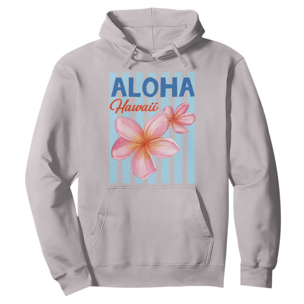 Aloha Hawaii Hoodie Hibiscus Flower Tropical Beach Vacation TS14 Ice Gray Print Your Wear