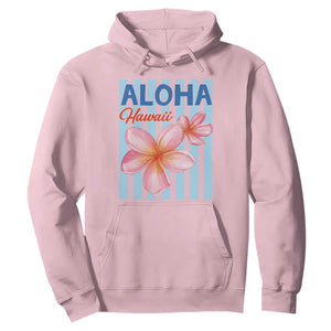 Aloha Hawaii Hoodie Hibiscus Flower Tropical Beach Vacation TS14 Light Pink Print Your Wear